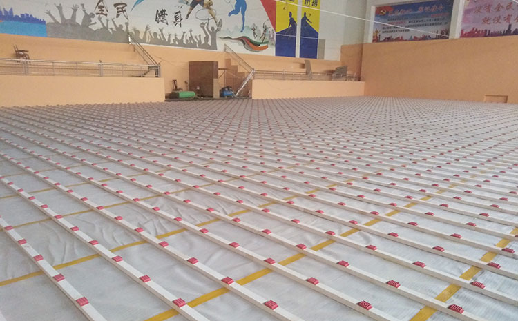 江西硬木企口體育木地板工廠